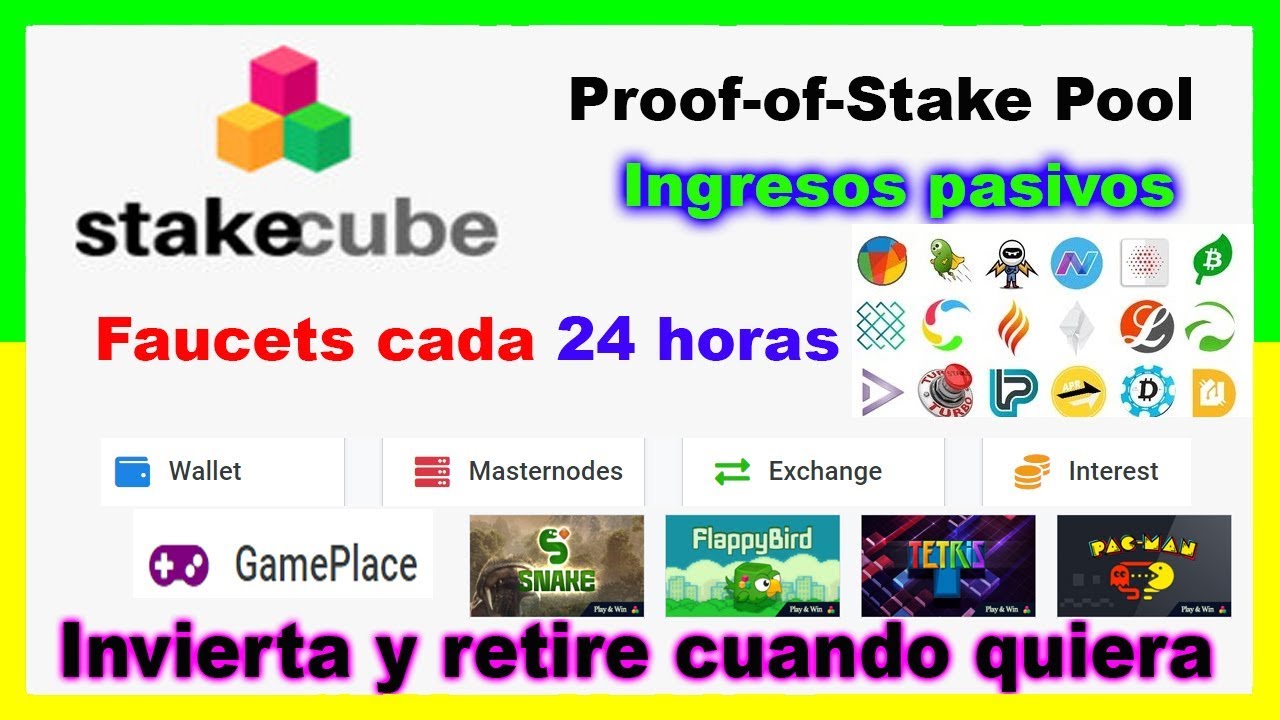 🔥 StakeCube | Faucets, Staking, Masternodes De Criptomonedas | Proof of stake pool