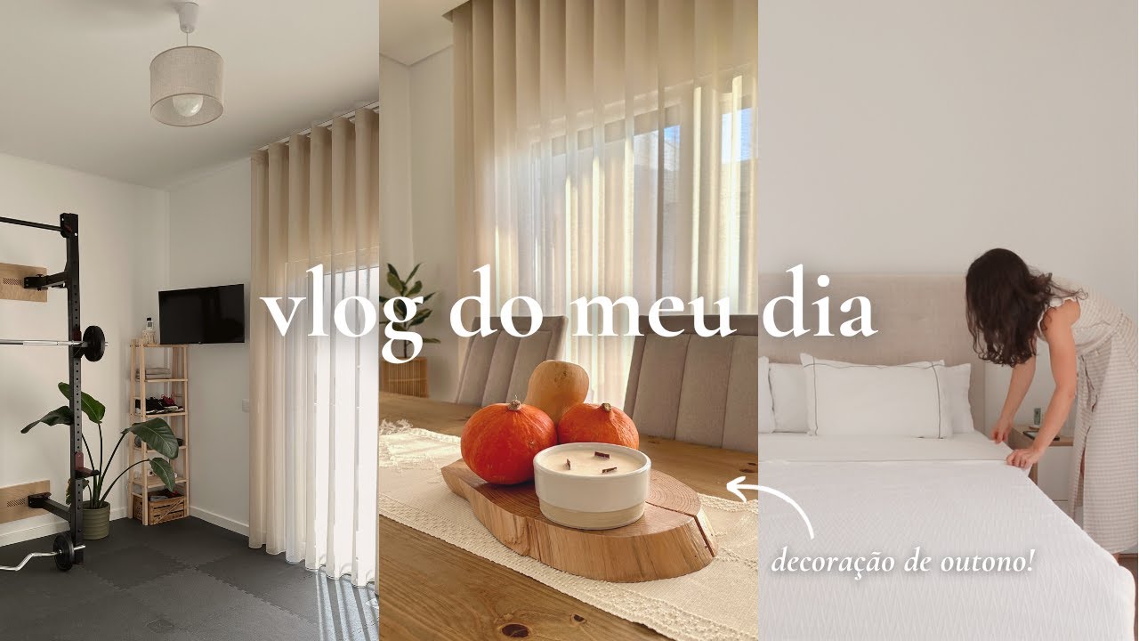 Decoração de Outono Simples, Treinos em Casa que Adoro, Novas Leituras e Muita Conversa | Vlog