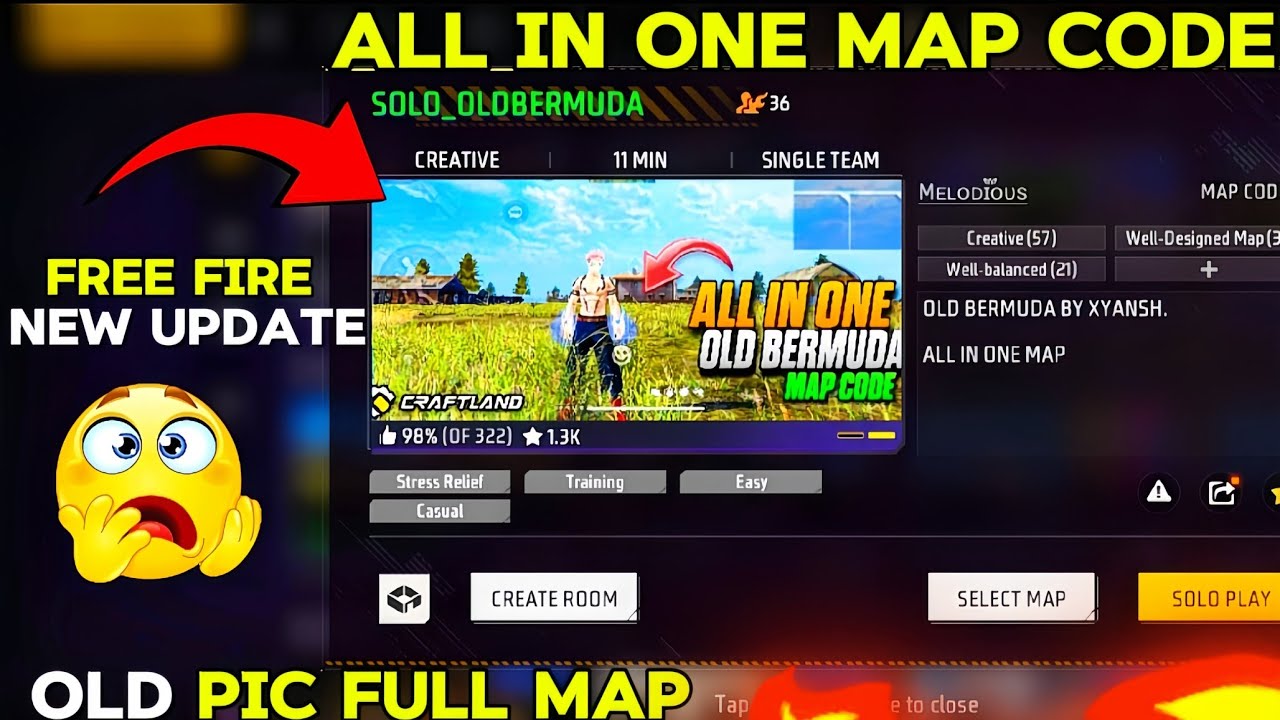 All in one Bermuda map cobe free fire crap  line map old pic #freefire