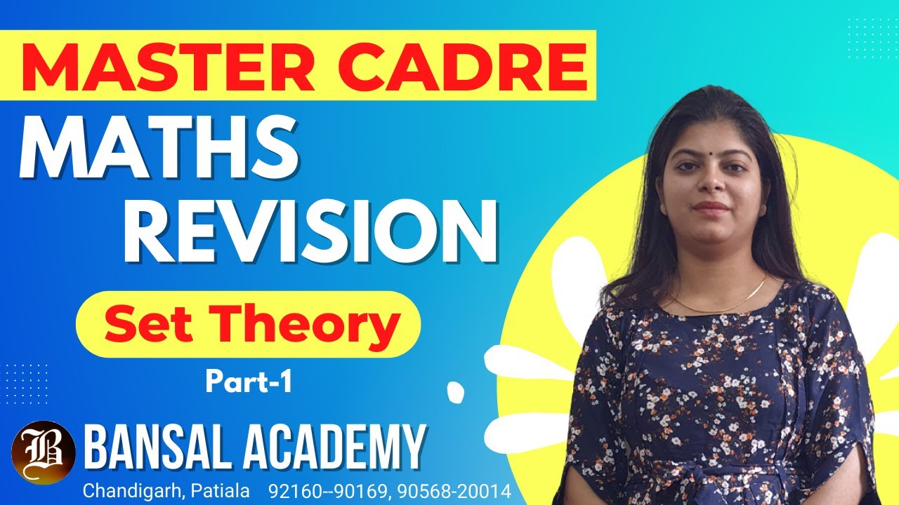 Master Cadre Maths Revision Set Theory Part-1 | Bansal Academy