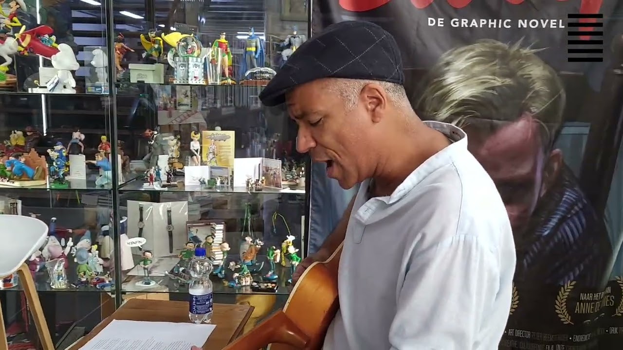 De 'Bartje Blues' live bij stripwinkel AKIM