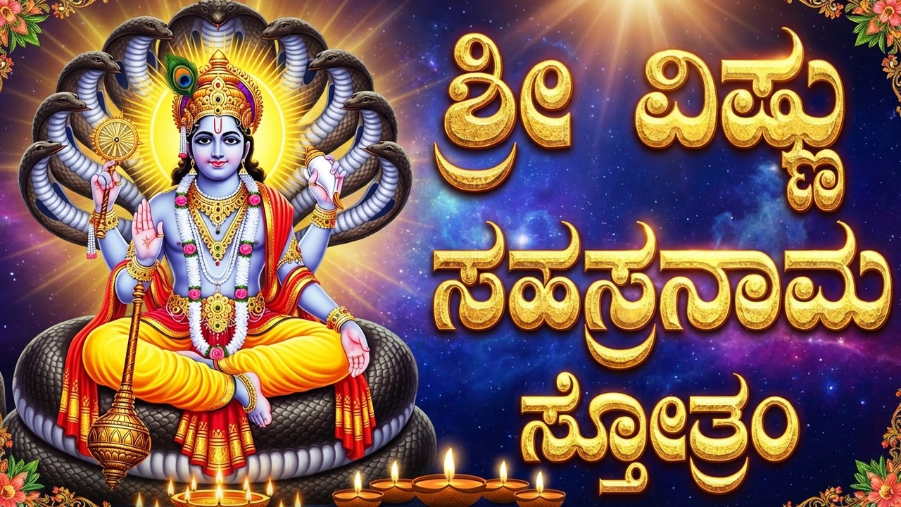 ಶ್ರೀ ವಿಷ್ಣು ಸಹಸ್ರನಾಮ ಸ್ತೋತ್ರಂ | 1008 Names Vishnu | Powerful Sri Vishnu Sahasranama Stotram Kannada