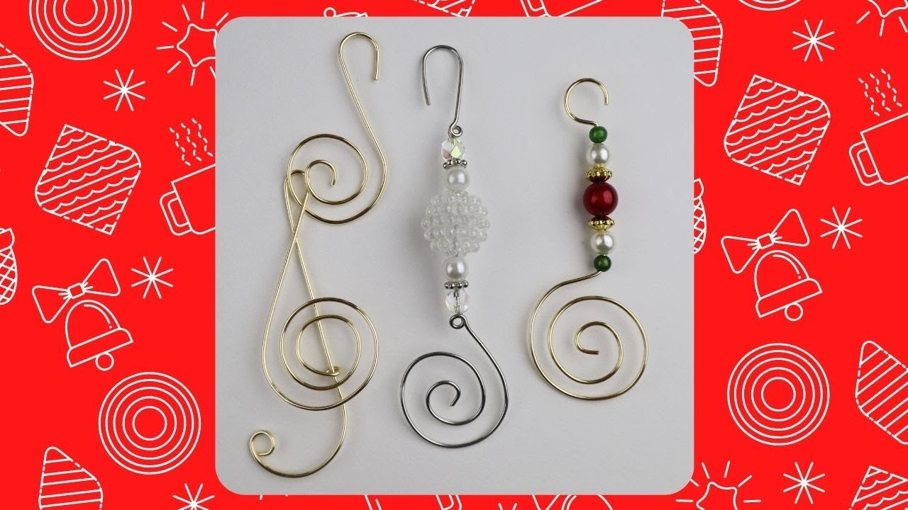 DIY Christmas Tree Ornament Hangers // Day 1 of the 10-Day Wire Gift Making Challenge