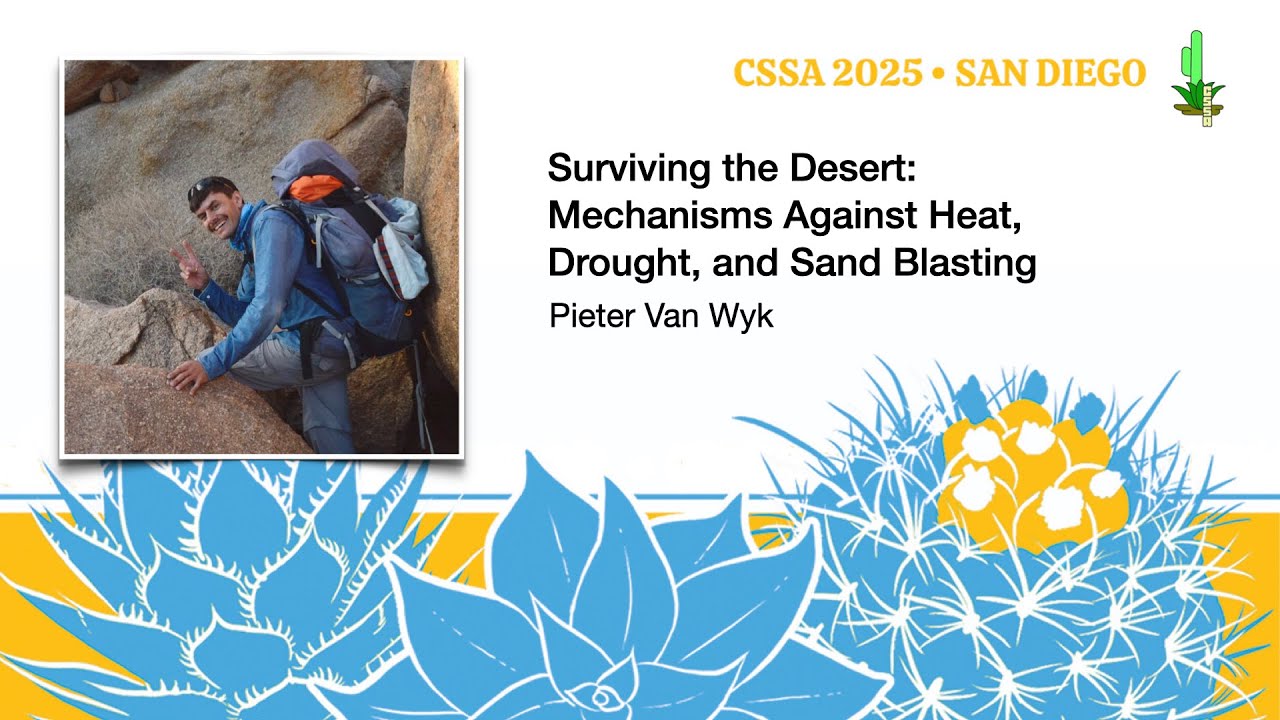 Surviving the Desert: Mechanisms Against Heat, Drought, & Sand Blasting – Pieter Van Wyk
