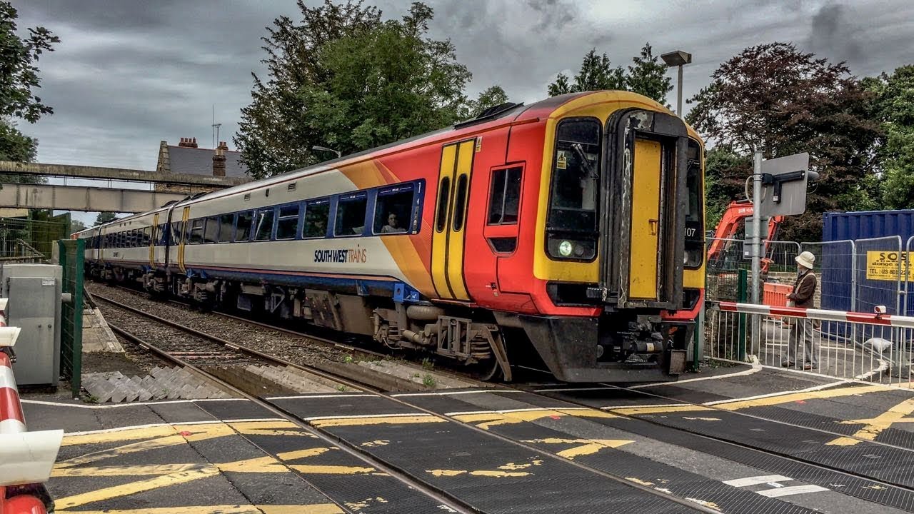 Class 158/159 DMU's filmed on the South Western Mainline at Sherborne during 2017