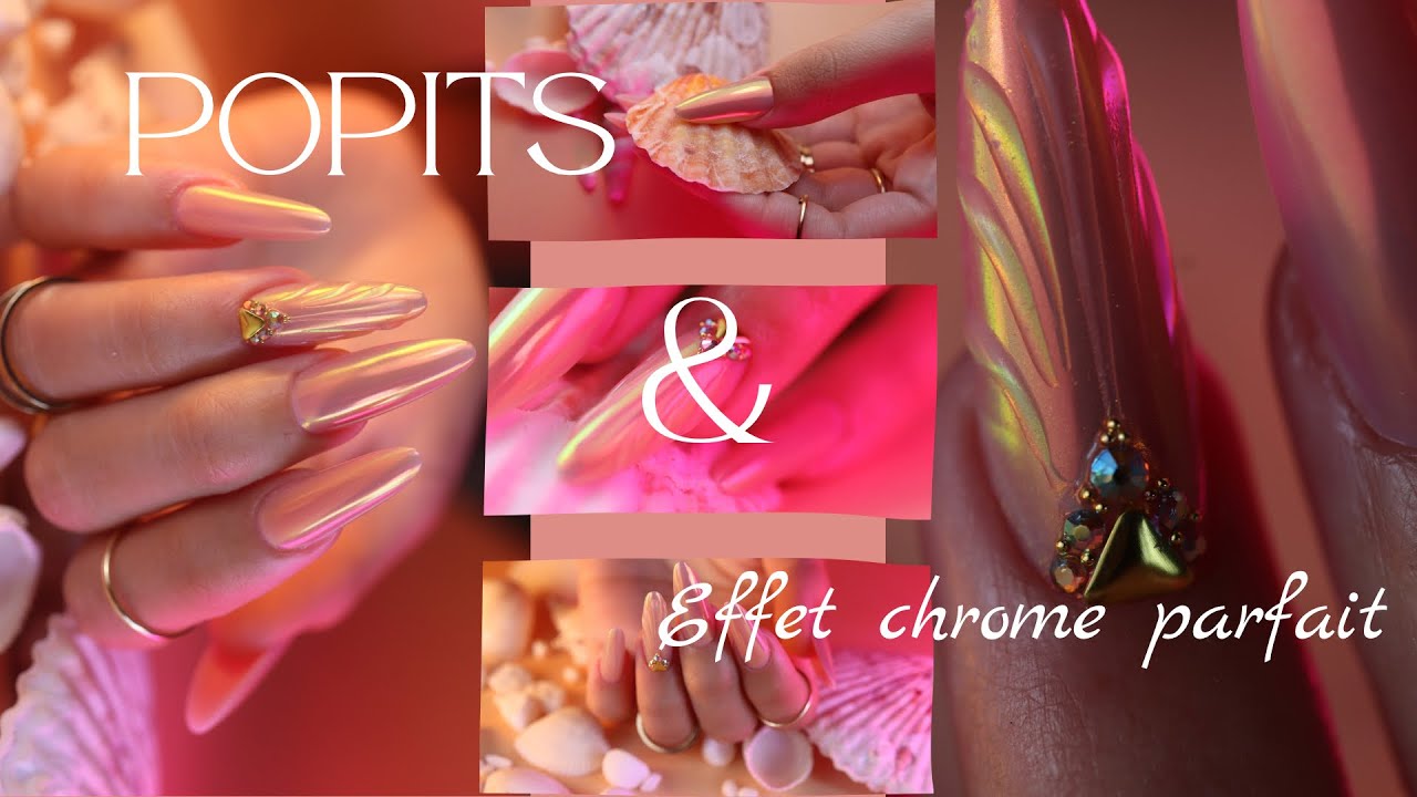 Pose popits avec effet chrome PARFAIT - Nails Company Switzerland