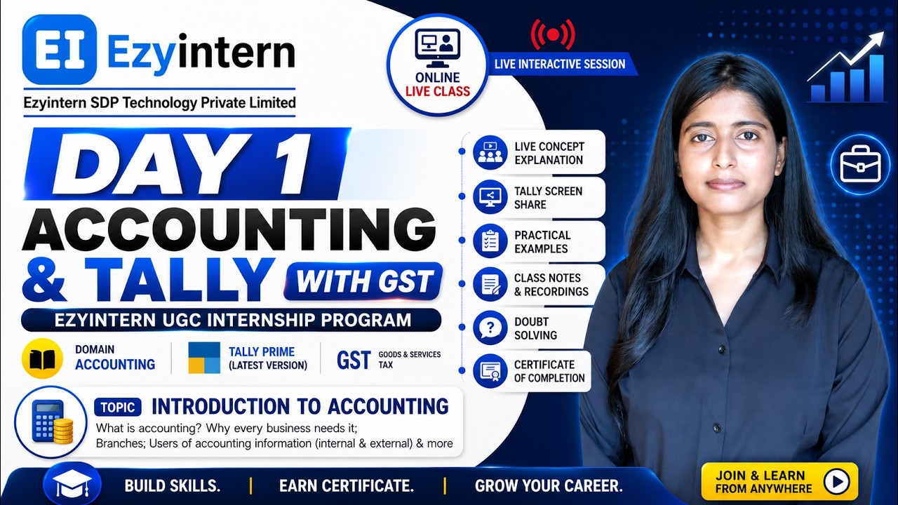 Day 1: Introduction to Accounting | EzyIntern UGC Internship Program