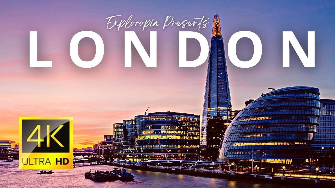 London, England 🇬🇧 in 4K ULTRA HD 60FPS  by Drone