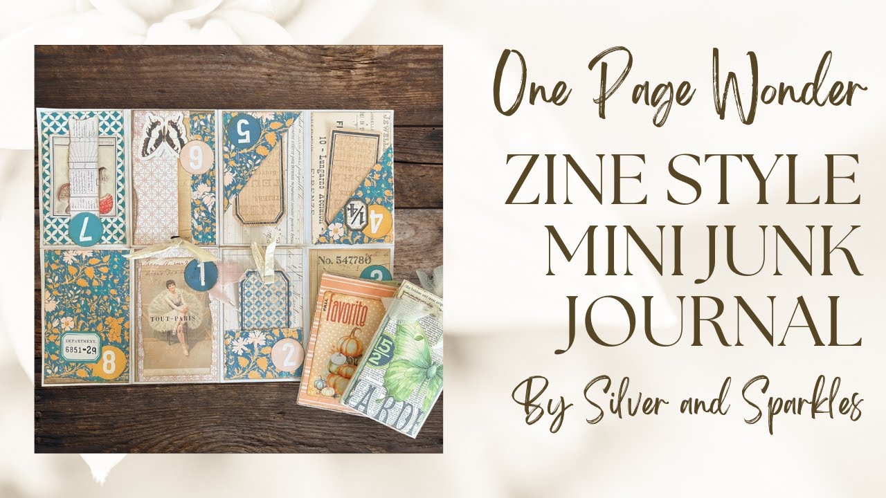 One Page Wonder Tutorial Number 22! Zine Style Mini Journal! #onepagewonder #zine