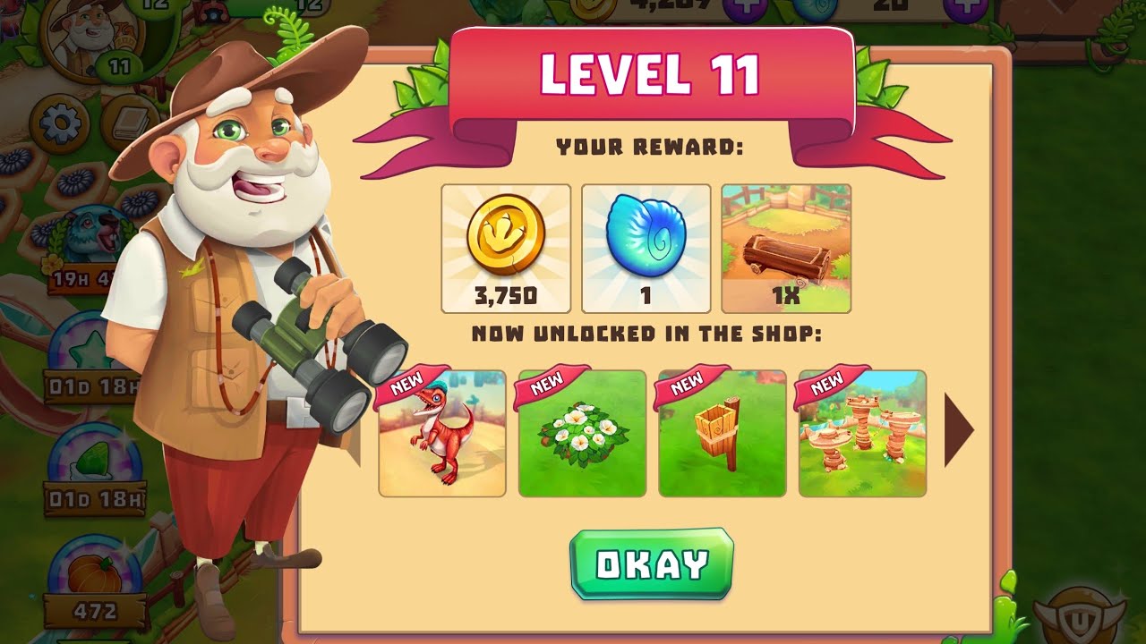 Dinosaur Park Primeval Zoo Level 10 gameplay