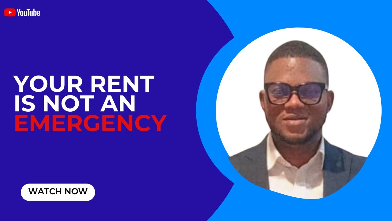 Your Rent Is Not An Emergency - 5 Lessons on Personal Finance