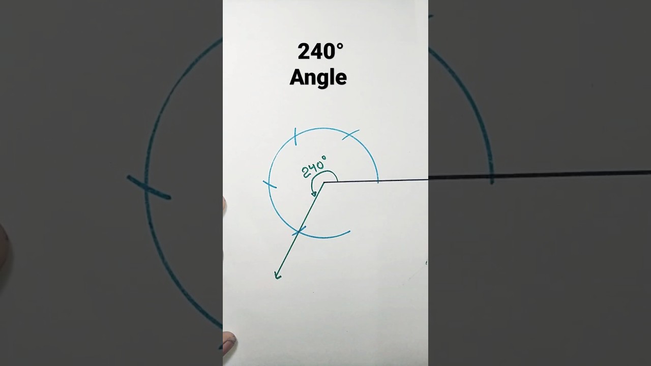 240 degree angle with compass