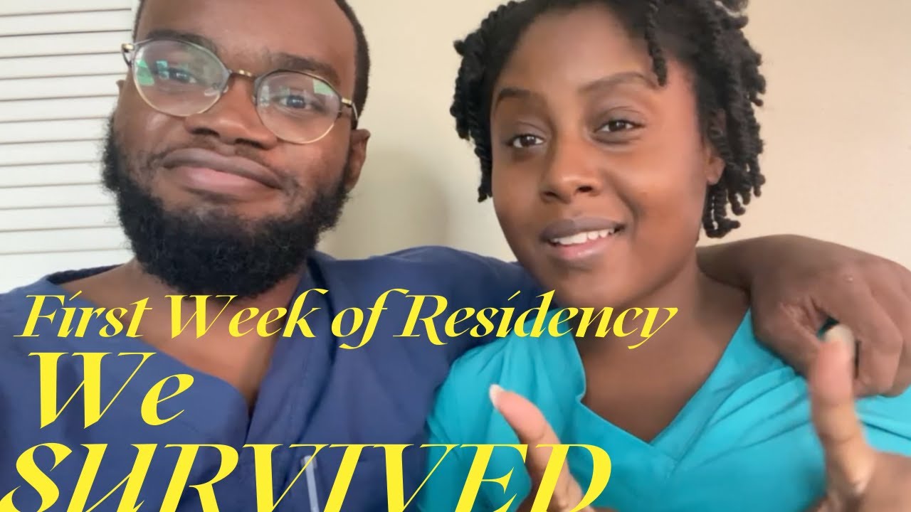Our first week of residency | DID WE SURVIVE? | Black Couple in Medicine