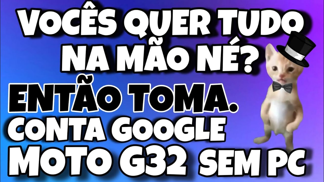 ELIMINAR CONTA GOOGLE  MOTO  G32 ANDROID 13 SEM PC MÉTODO  INFALÍVEL
