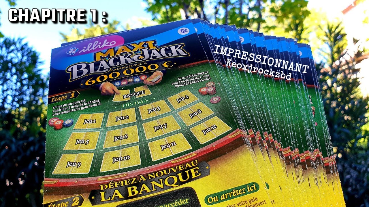 CARNET DU NOUVEAU JEU EN EXCLUSIVITÉ !! LE MAXI BLACKJACK !! 🤩💲🌋👑🎊💰