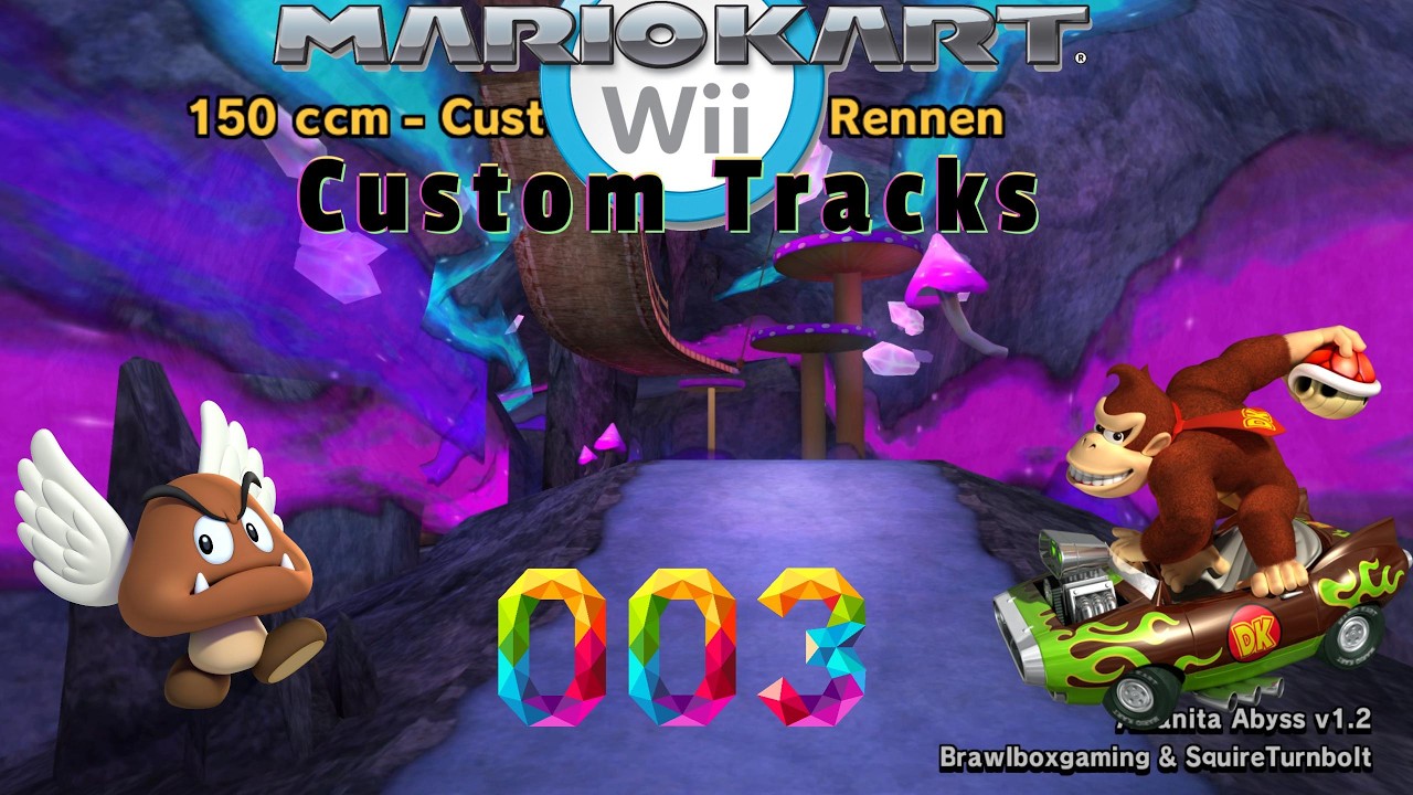 Let´s Play Mario Kart Wii Custom Tracks (003)🔧🏁 Para Gumba-Cup mit Donkey Kong