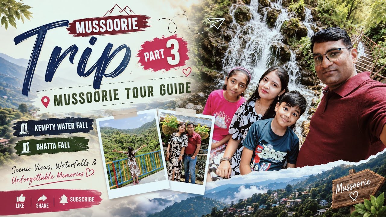 🌸Mussoorie Trip Part 3 | Mussoorie Tour Guide | Visit to Kempty Waterfall and Bhatta Fall Mussoorie