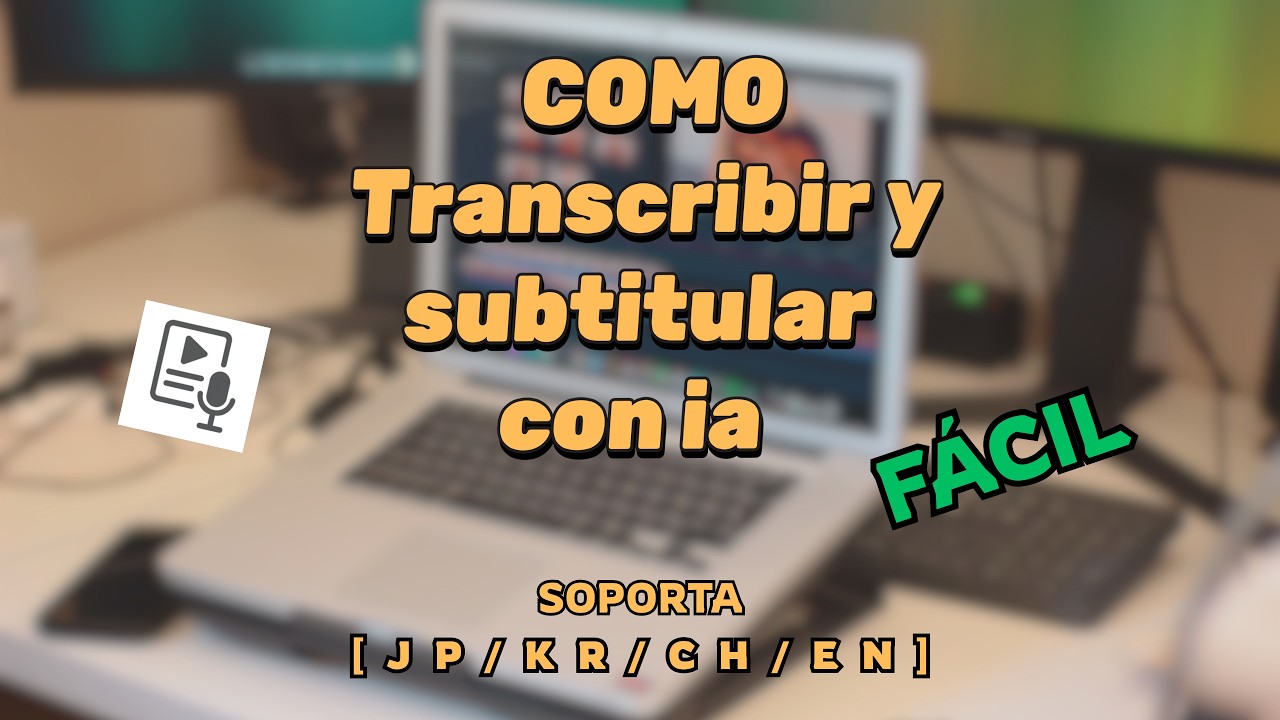Convierte AUDIO JAPONES a SUBTITUTLOS en MINUTOS ⏱️ | autoTranscript | (Inglés, Coreano, Chino, JP)