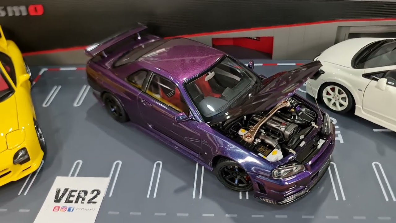 V2 Weekly Ep22 MotorHelix CRS R34 Midnight Purple III & FD2R White & Polar Master RX7 Speed ​​Yellow