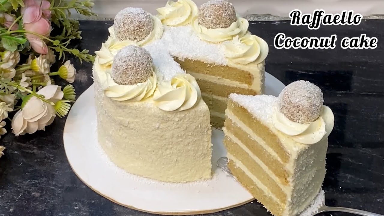 অসম্ভব মজাদার রাফেলো কোকোনাট কেক রেসিপি (  A to Z ) || Raffaello Coconut Cake 