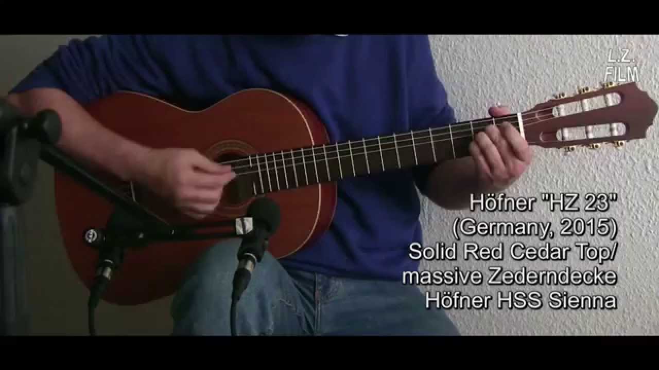 Classical Guitar Samples: A Comparison. Solid spruce vs. solid cedar