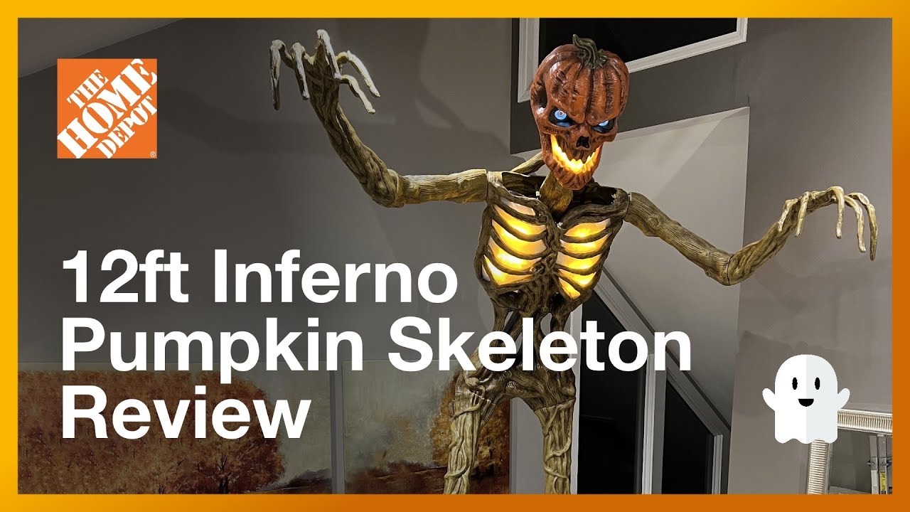 GIANT-SIZED 12' Inferno Pumpkin from Home Depot.  Pickup, Unboxing & Assembly.