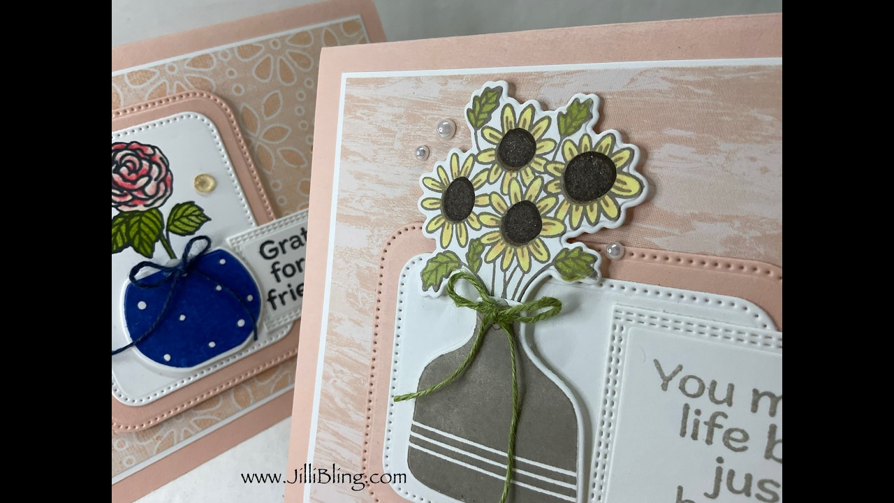 Stampin Up Pop-Up Petals in Petal Pink - February Project