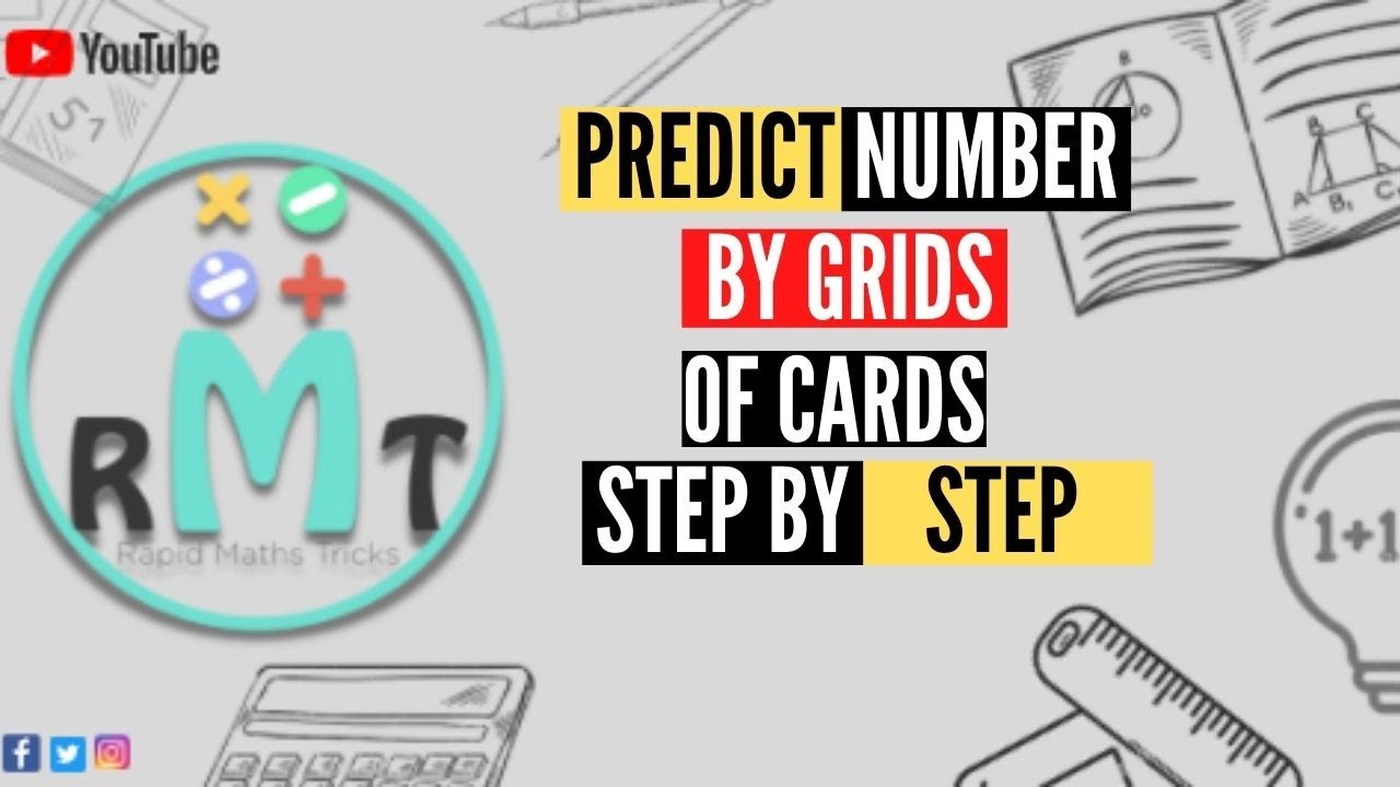 Predict number by user using grids of cards | Rapid Math Tricks | Math Riddle | Mental Math