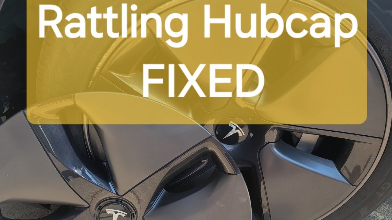 Дребезжащий щелчок на колпаке колеса Tesla Hubcap, устранение неполадок, ремонт, видео 1 из 2