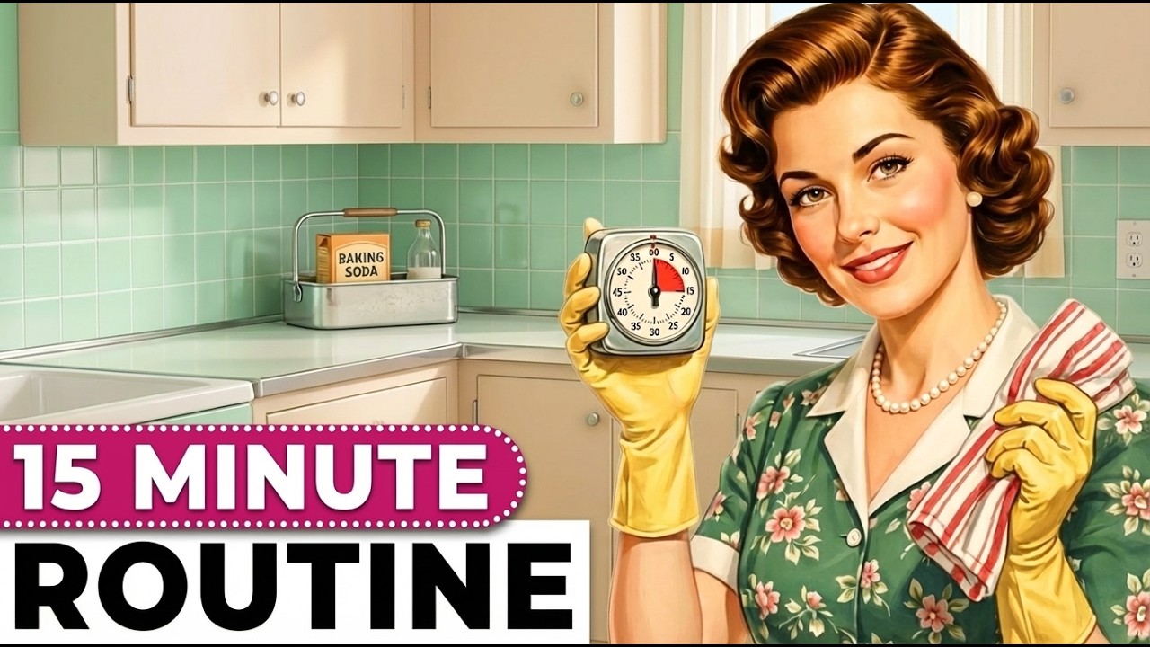 Эта привычка домохозяек 1950-х годов позволяла поддерживать идеальную чистоту в доме всего за 15 ...