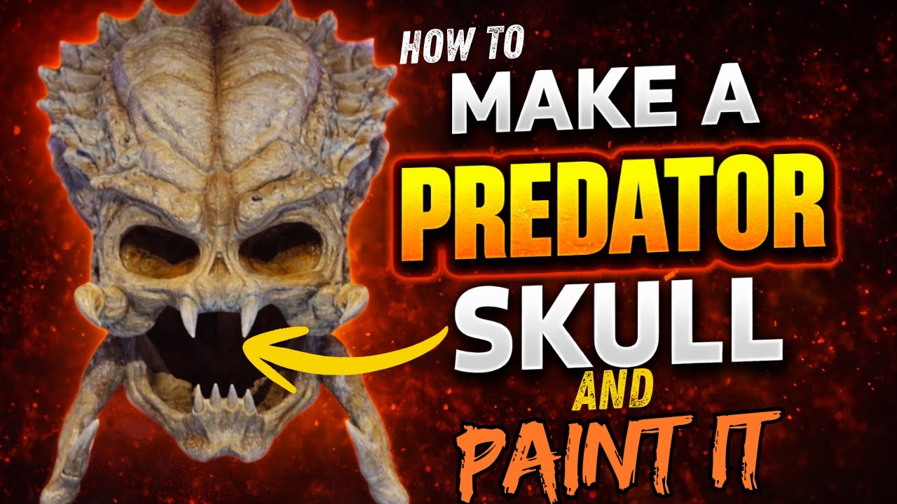 Predator Skull 3D Print With EASY Bone Effect Painting