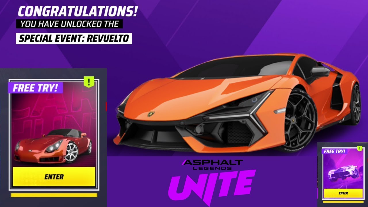 Asphalt Legends: Fly High 2026 + Car Hunts: Lambo Revuelto & TVR Sagaris