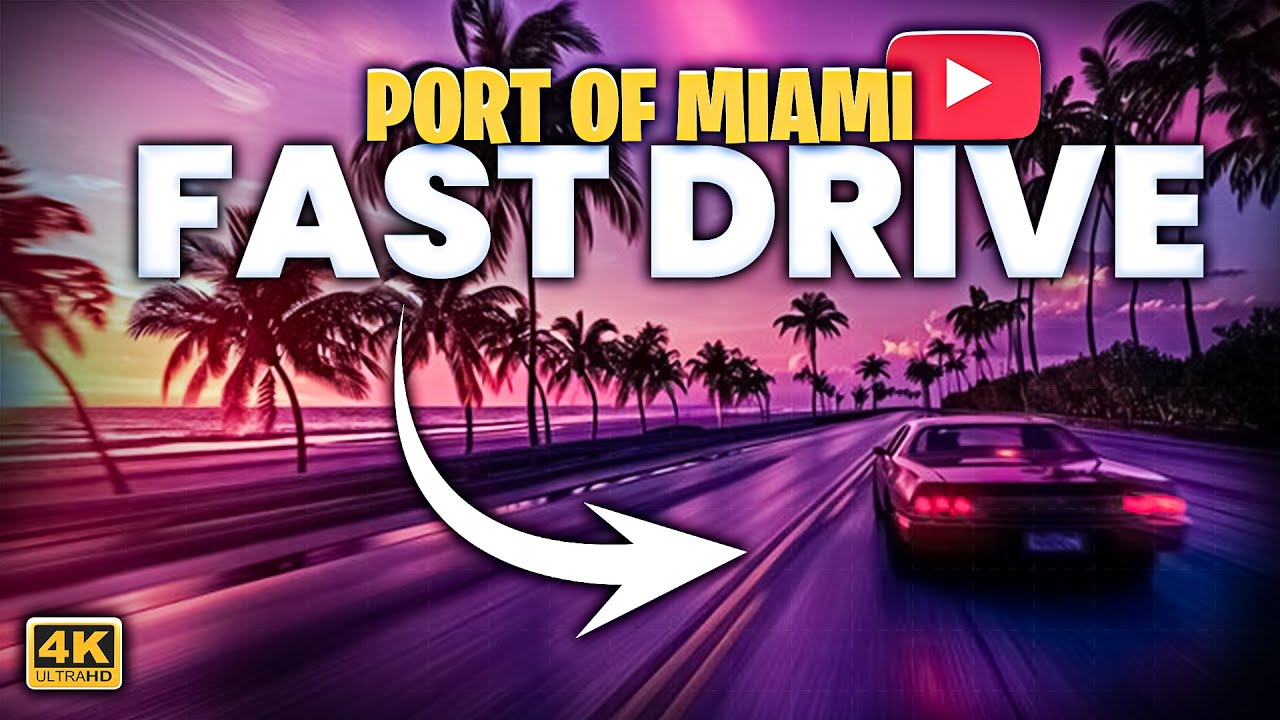 Fast 🏁 & Fun Miami Beach Causeway drive | Best Miami Beach 2024