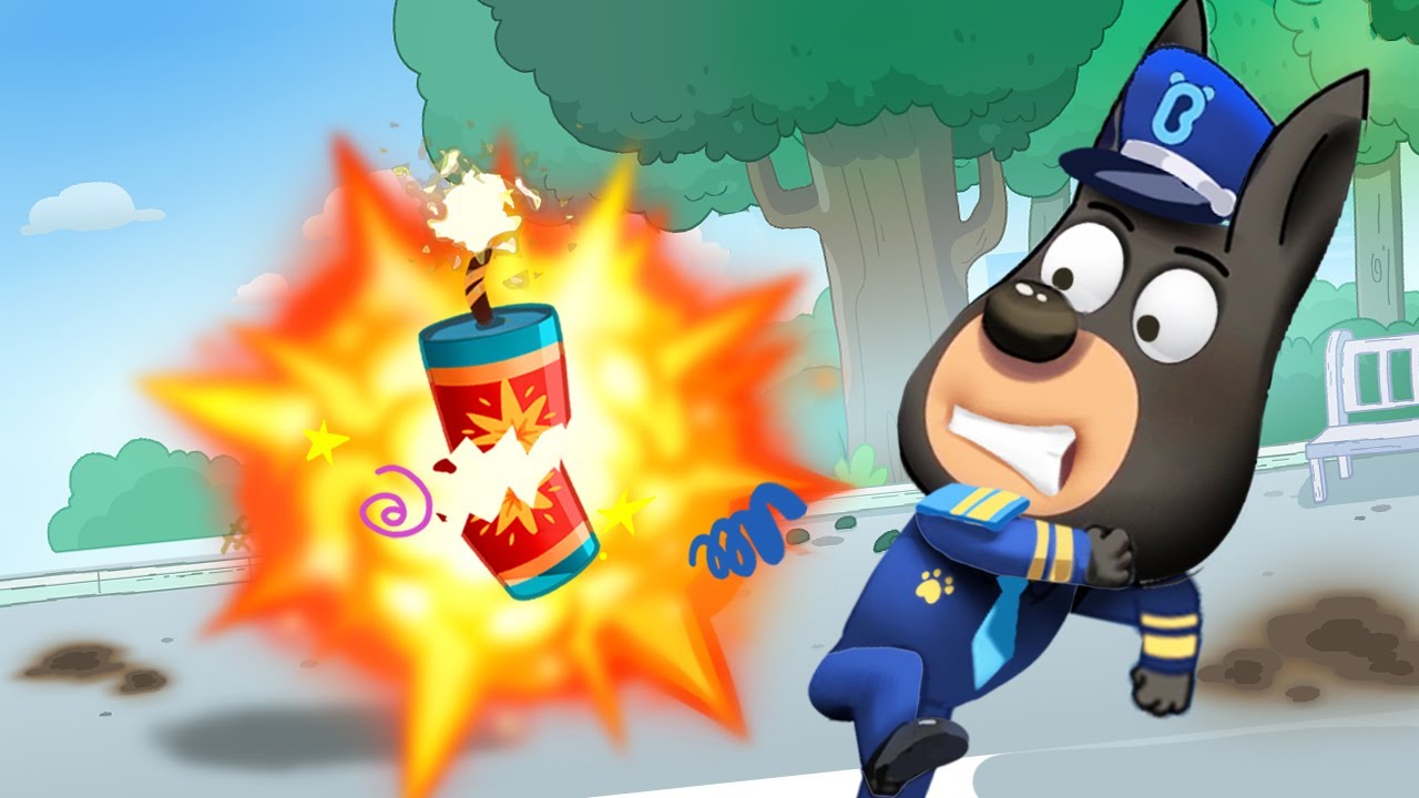 Awas Petasan! 🎇 | Tips Keamanan Saat Bermain | Kartun Anak-anak | Kepala Polisi Labrador