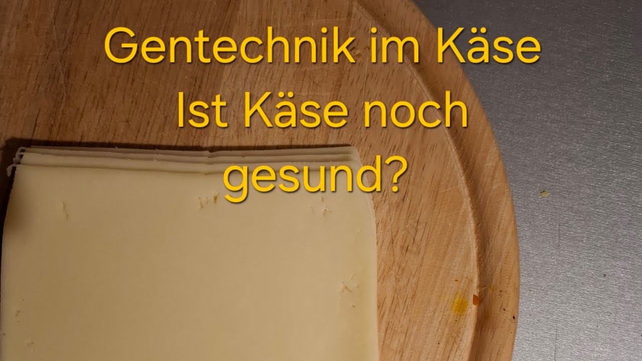 Gentechnik im Käse -                                     Ist Käse noch gesund?      
