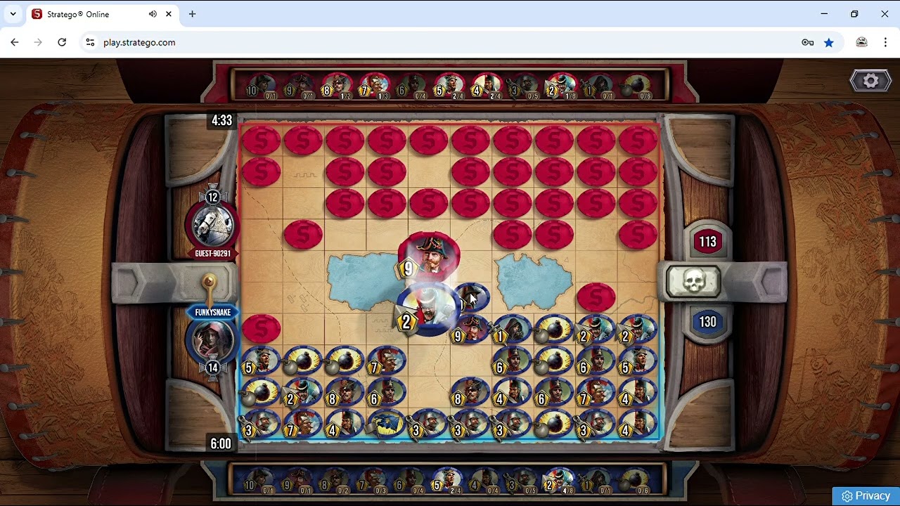 Stratego Online  Here's how to trap a marshal