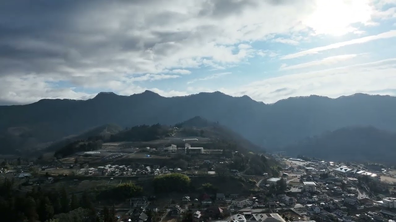 上生坂上空からの風景