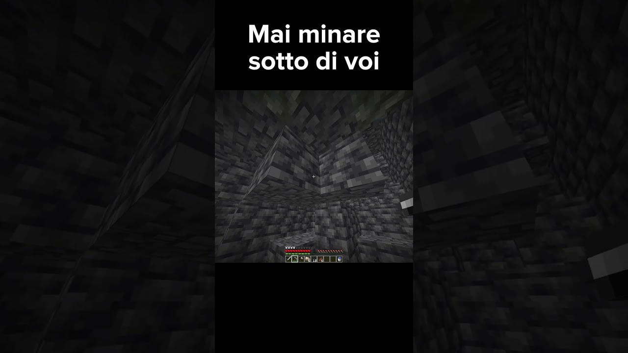 Mai minare in basso su Minecraft... Mai