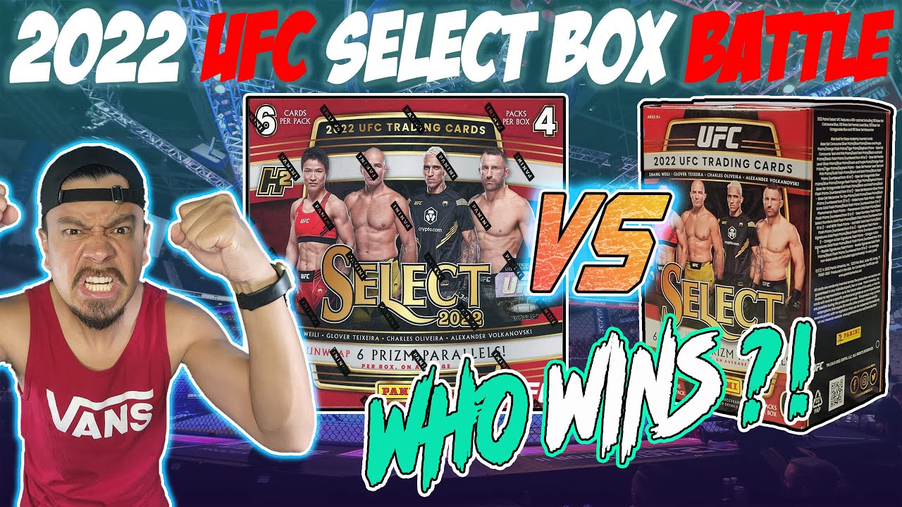 BOX BATTLE FIGHT OF THE NIGHT! 2022 UFC Select H2 Hobby Box VS Blaster Box 🔥