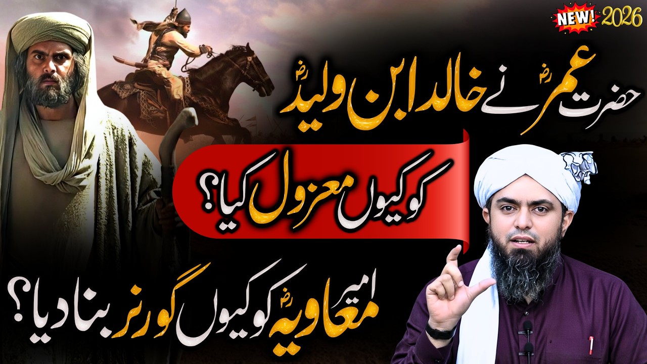 Hazrat UMAR RA & Hazrat Khalid bin Walid ki Story | Muawiya RA takarri | Engineer Muhammad Ali Mirza
