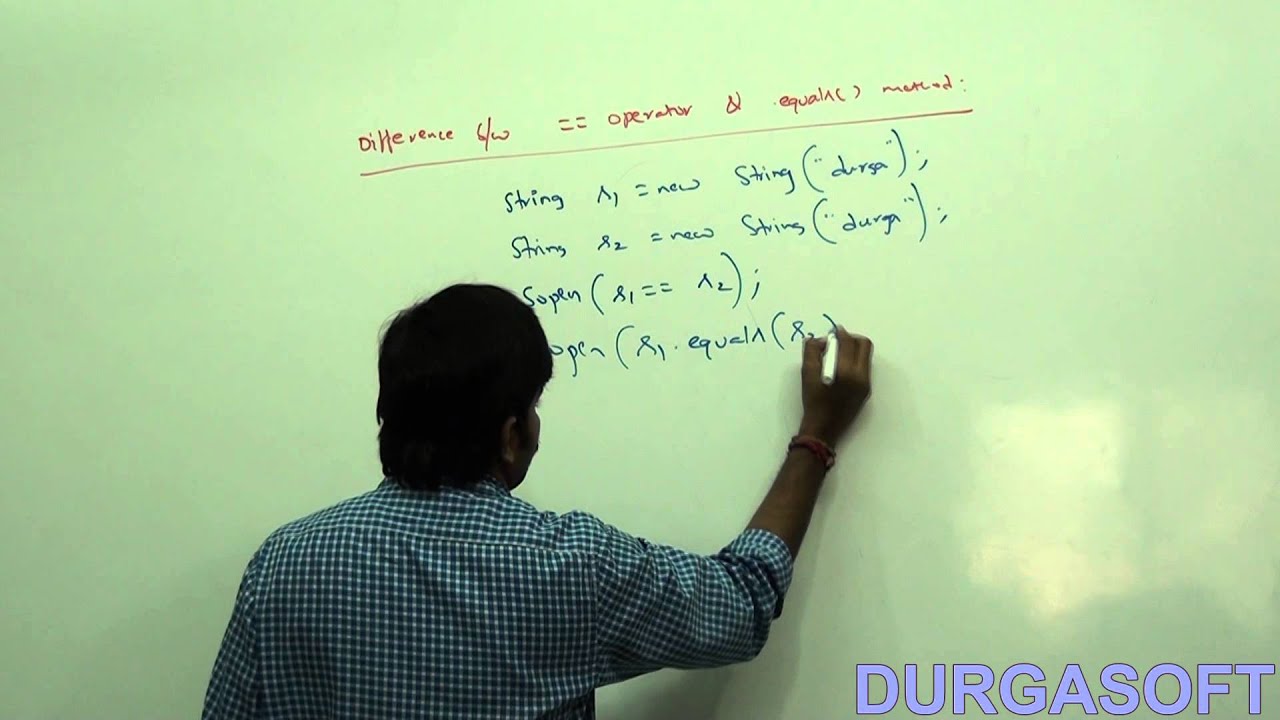 Difference between == operator & .equals () method