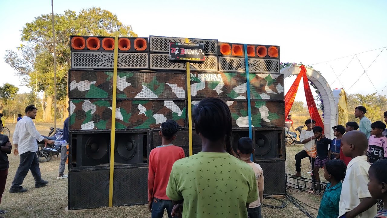 Dj Bindas At_ Sumansai Karaikela #soundcheckdj महा शिवरात्रि के शुभ अवसर पर 😱 