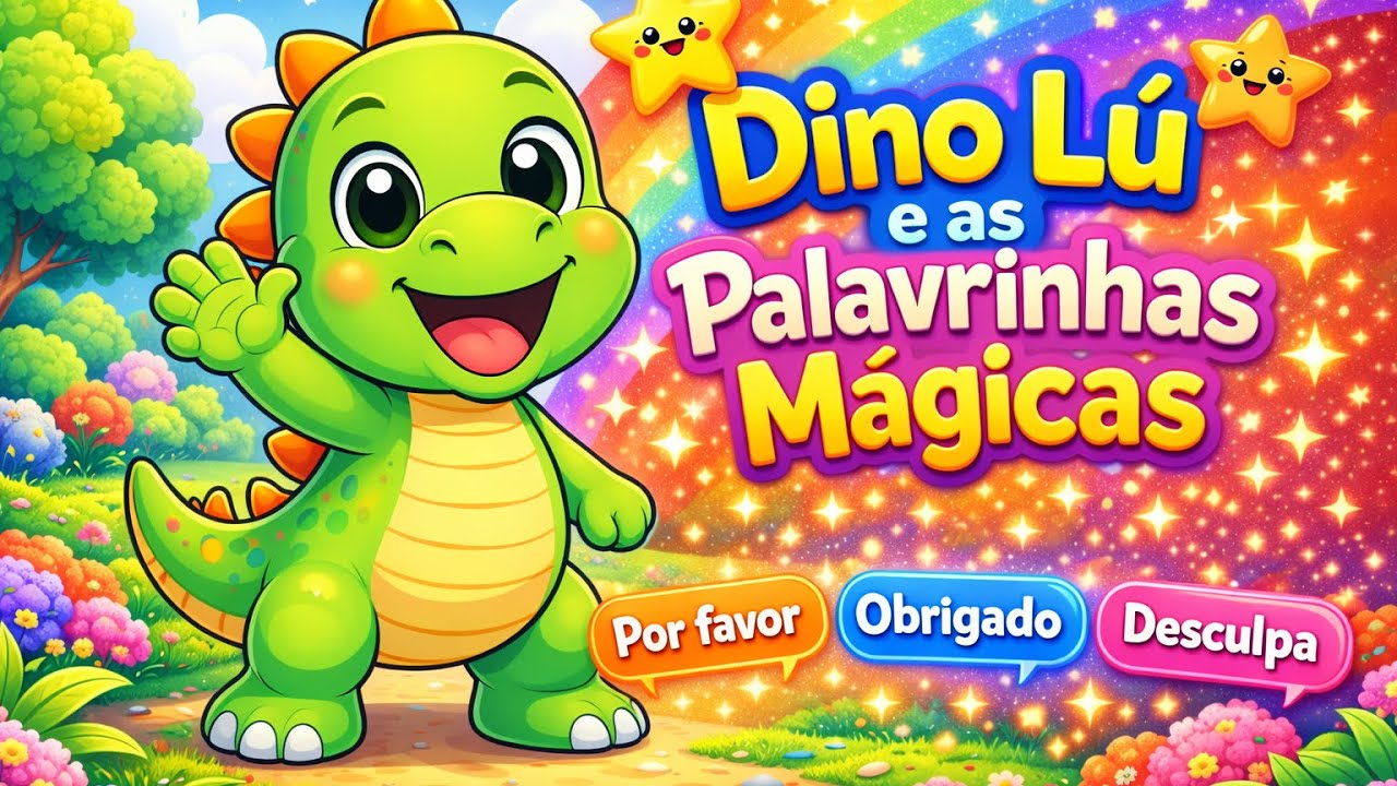 Dino Lú e as Palavrinhas Mágicas | Historinha Infantil Educativa