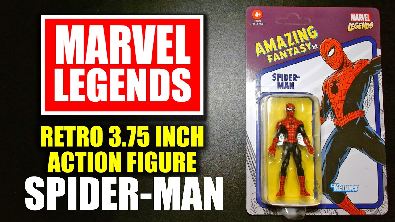 Обзор фигурки Человека-паука из серии Amazing Fantasy #15 Marvel Legends в ретро-стиле, выпущенно...