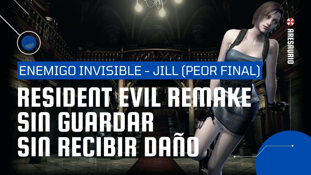 Resident Evil REmake (PC) | Jill Enemigo Invisible (Difícil) | Sin Daños, Sin Guardar | Any%