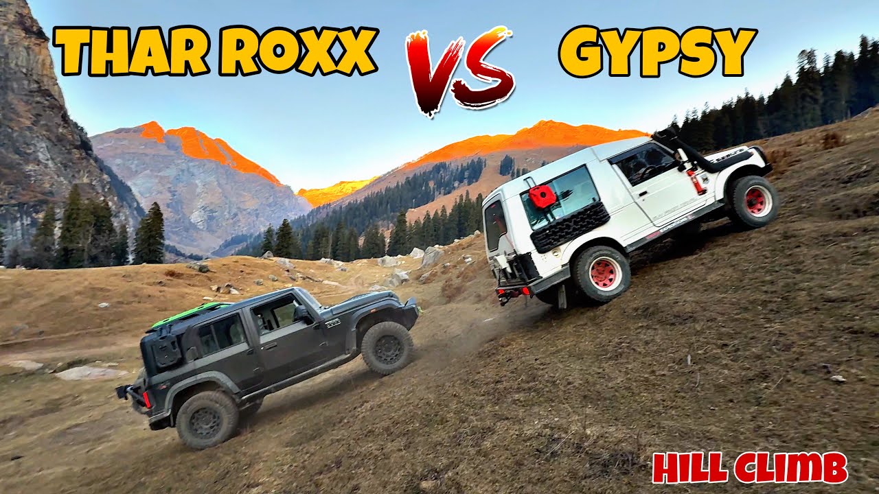 Mahindra Thar Roxx vs Gypsy in Hill Climb | Is Thar Roxx worth buying?