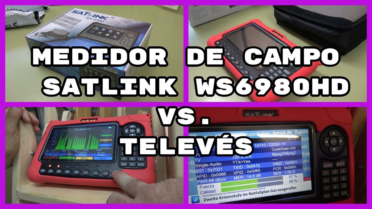 Medidor De Campo SATLINK WS6980 HD vs. Televés ¿Merece la pena? (#4K)