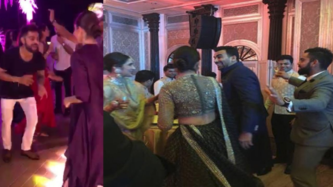 Virat Kohli Anushka Sharma's AWESOME Dance At Zaheer Khan - Sagarika's Wedding 2017