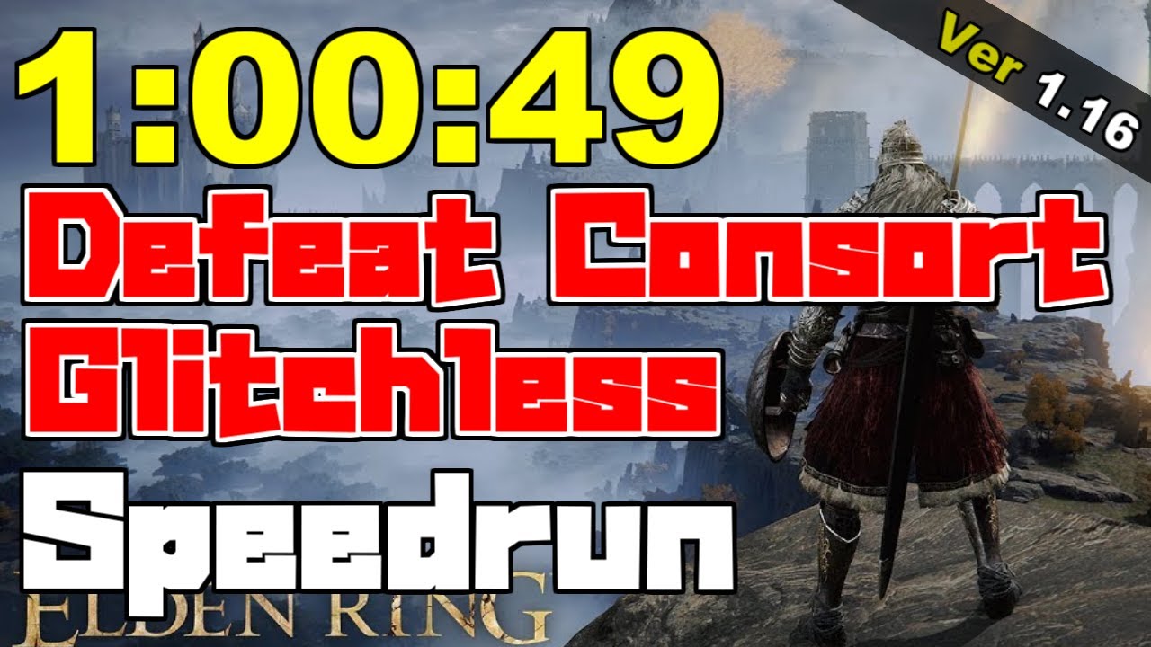 エルデンリング 約束の王ラダーン撃破 バグなし Speedrun 1時間00分49秒 Ver1.16