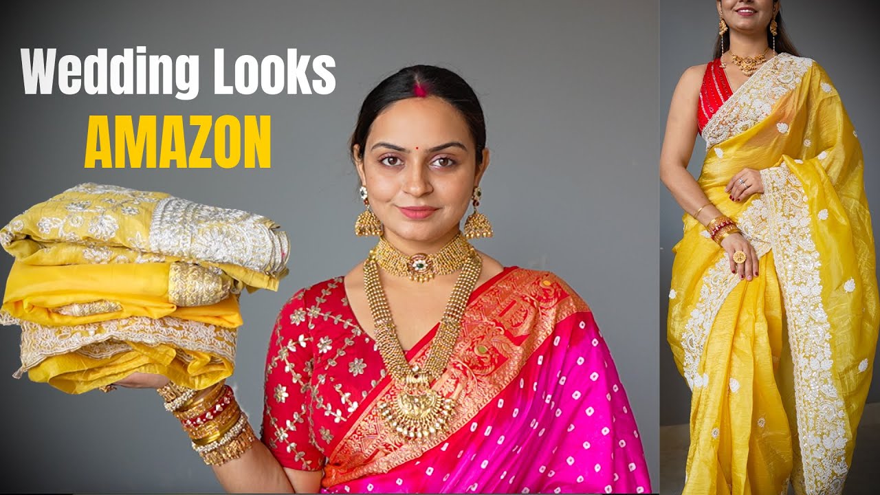 Wedding Function Sarees | AMAZON Wedding looks